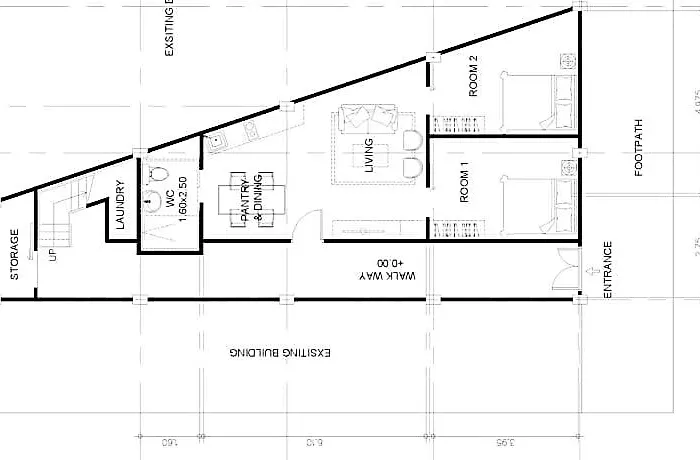 U1 Large 2 Bed Bts Udomsuk